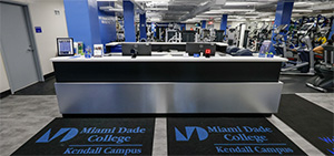 Front Desk at the gym